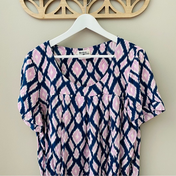 Holding Horses by Anthro. Abstractions Tunic Sz Large - Picture 2 of 9